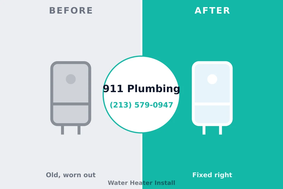 Before and after: plumbing repair Madisonville, KY